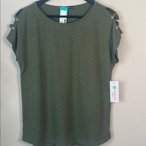 Pink Clover Olive Knit Top. Size S